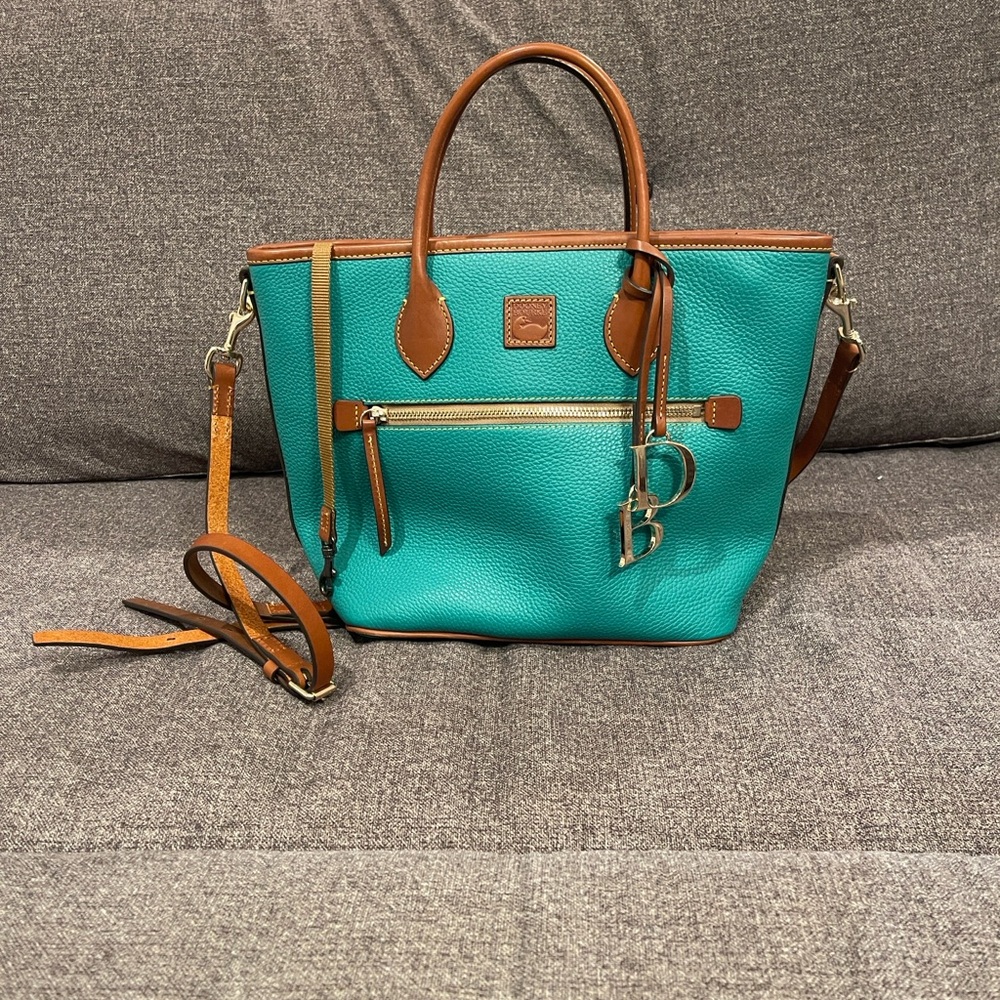 AUTHENTIC Dooney & Bourke Tote Bag- Spearmint colored- SOLD OUT ONLINE! - Picture 2 of 8